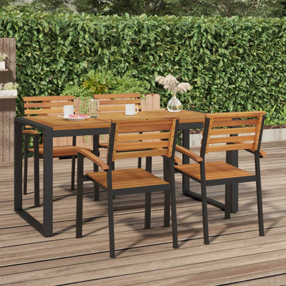 vidaXL Garden Table | Brown | Solid acacia wood | Medium | Durable