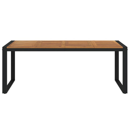vidaXL Garden Table with U-shaped Legs 200x90x75 cm Solid Wood Acacia