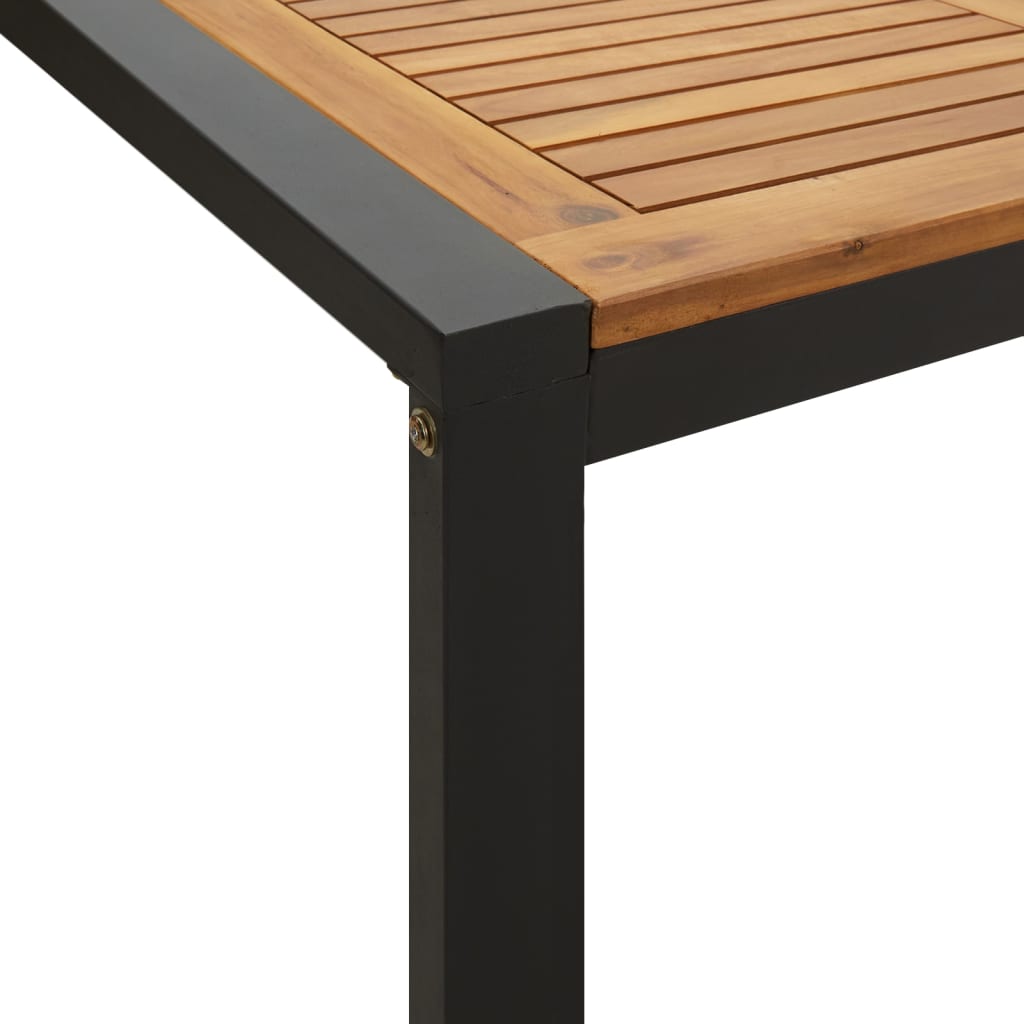 vidaXL Garden Table with U-shaped Legs 200x90x75 cm Solid Wood Acacia