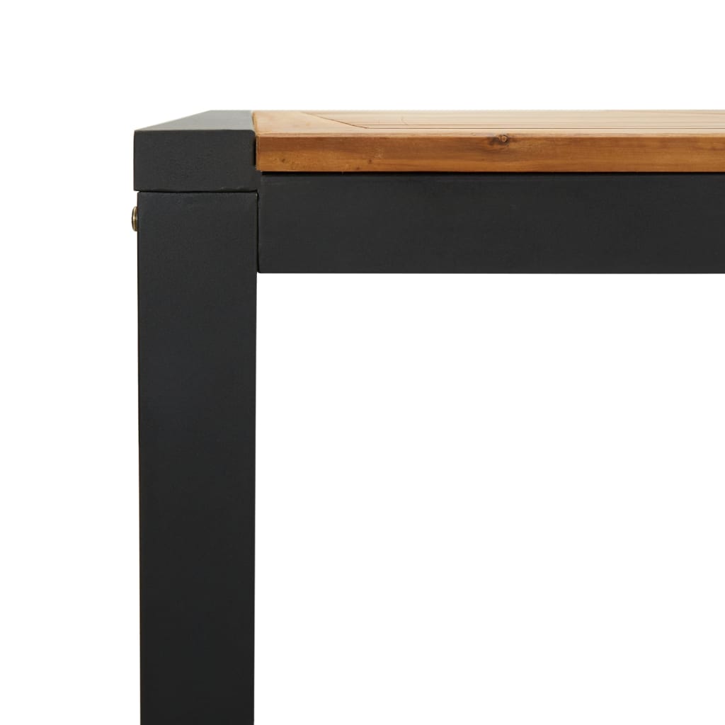 vidaXL Garden Table with U-shaped Legs 200x90x75 cm Solid Wood Acacia