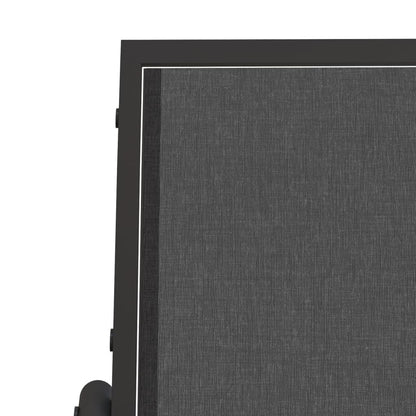 vidaXL Garden Glider Chair Black 61x76x87 cm Textilene&Steel