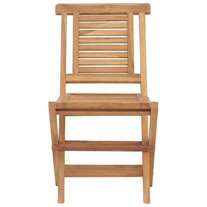 vidaXL Folding Garden Chair | Set of 2 | Teak | Solid teak wood | Standard