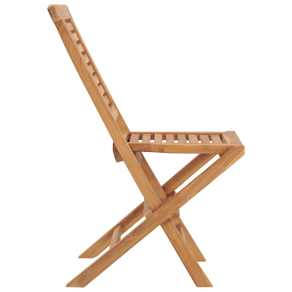 vidaXL Folding Garden Chair | Set of 2 | Teak | Solid teak wood | Standard