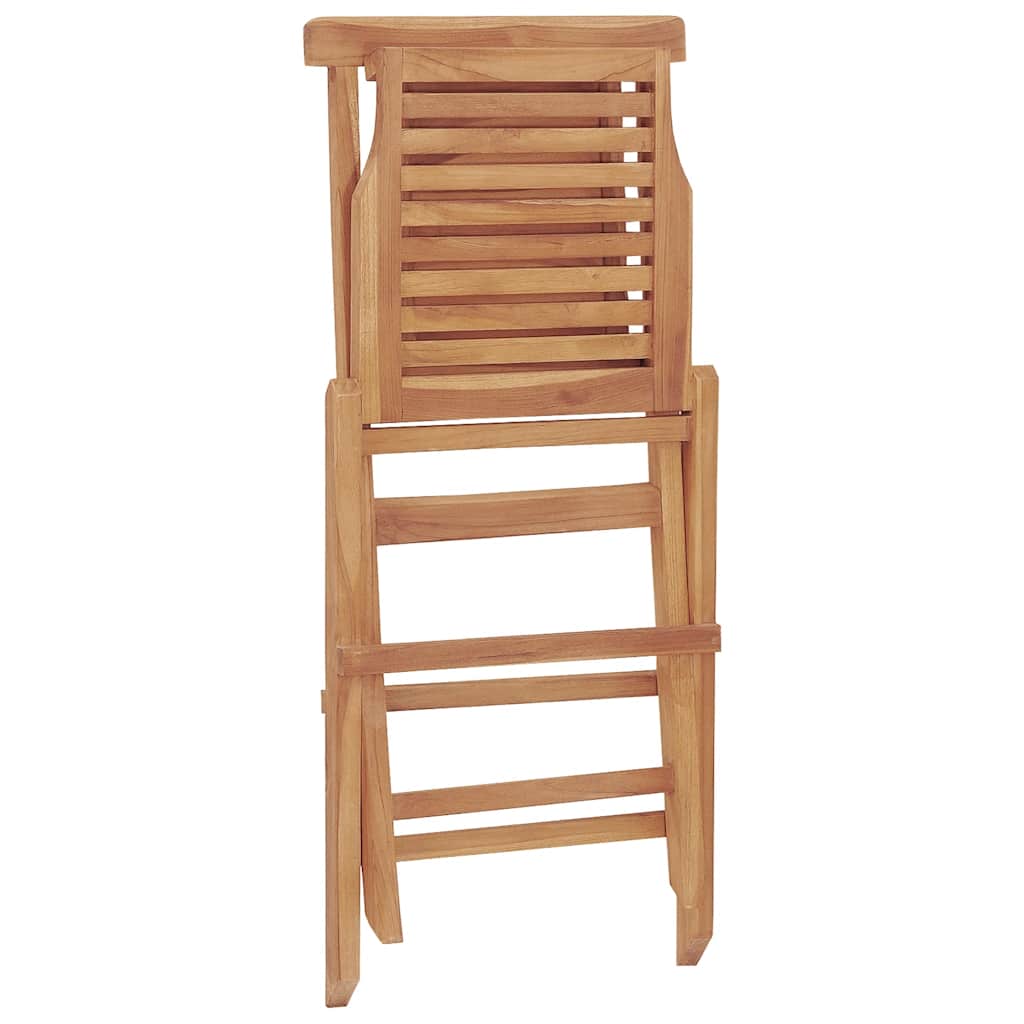 vidaXL Folding Garden Chair | Set of 2 | Teak | Solid teak wood | Standard