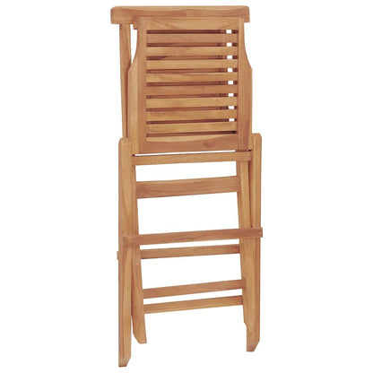vidaXL Folding Garden Chair | Set of 2 | Teak | Solid teak wood | Standard