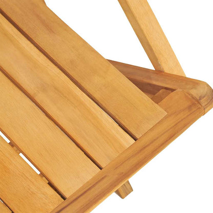 vidaXL Folding Garden Chairs 2 pcs 55x61x90 cm Solid Wood Teak
