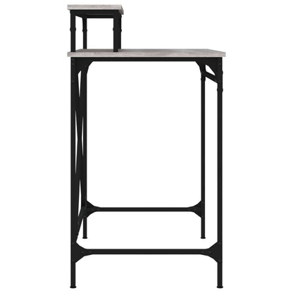 vidaXL Desk Grey Sonoma 80x50x90 cm Engineered Wood and Iron