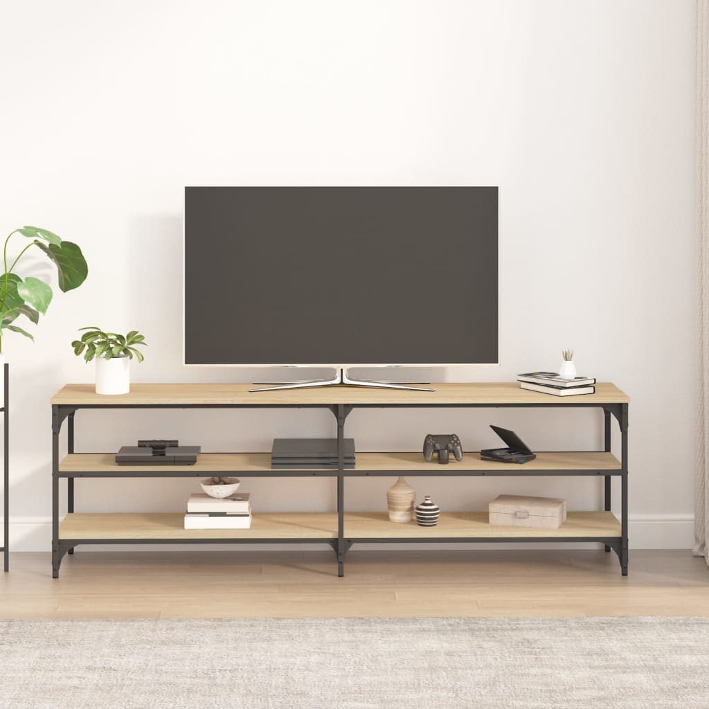 vidaXL TV Cabinet Sonoma Oak 160x30x50 cm Engineered Wood
