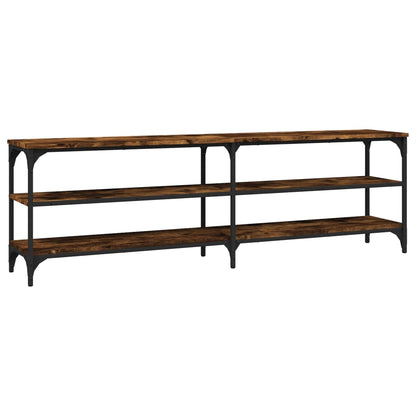 vidaXL TV Cabinet Smoked Oak 160x30x50 cm Engineered Wood