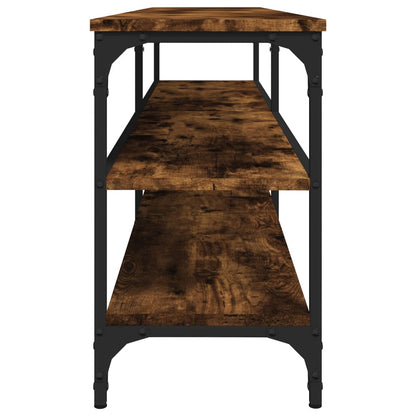 vidaXL TV Cabinet Smoked Oak 160x30x50 cm Engineered Wood