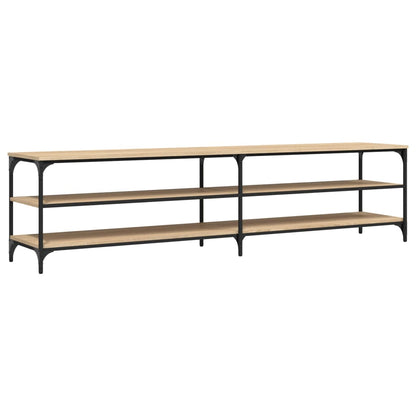 vidaXL TV Cabinet Sonoma Oak 200x30x50 cm Engineered Wood and Metal