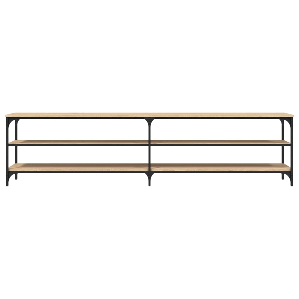 vidaXL TV Cabinet Sonoma Oak 200x30x50 cm Engineered Wood and Metal