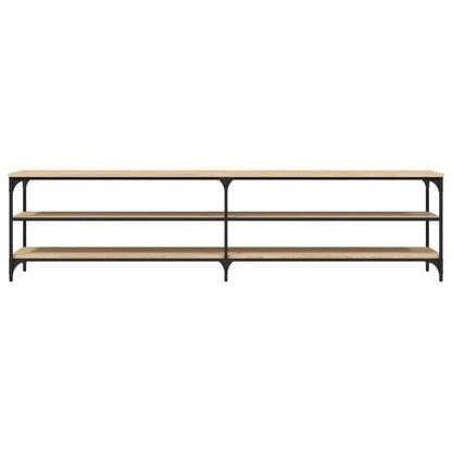vidaXL TV Cabinet Sonoma Oak 200x30x50 cm Engineered Wood and Metal