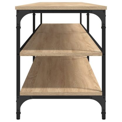vidaXL TV Cabinet Sonoma Oak 200x30x50 cm Engineered Wood and Metal