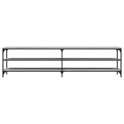 vidaXL TV Cabinet Grey Sonoma 200x30x50 cm Engineered Wood and Metal