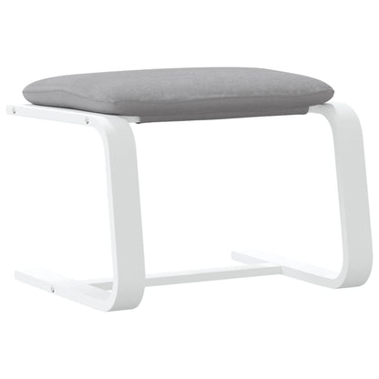vidaXL Footstool Light Grey 51x41x40 cm Fabric