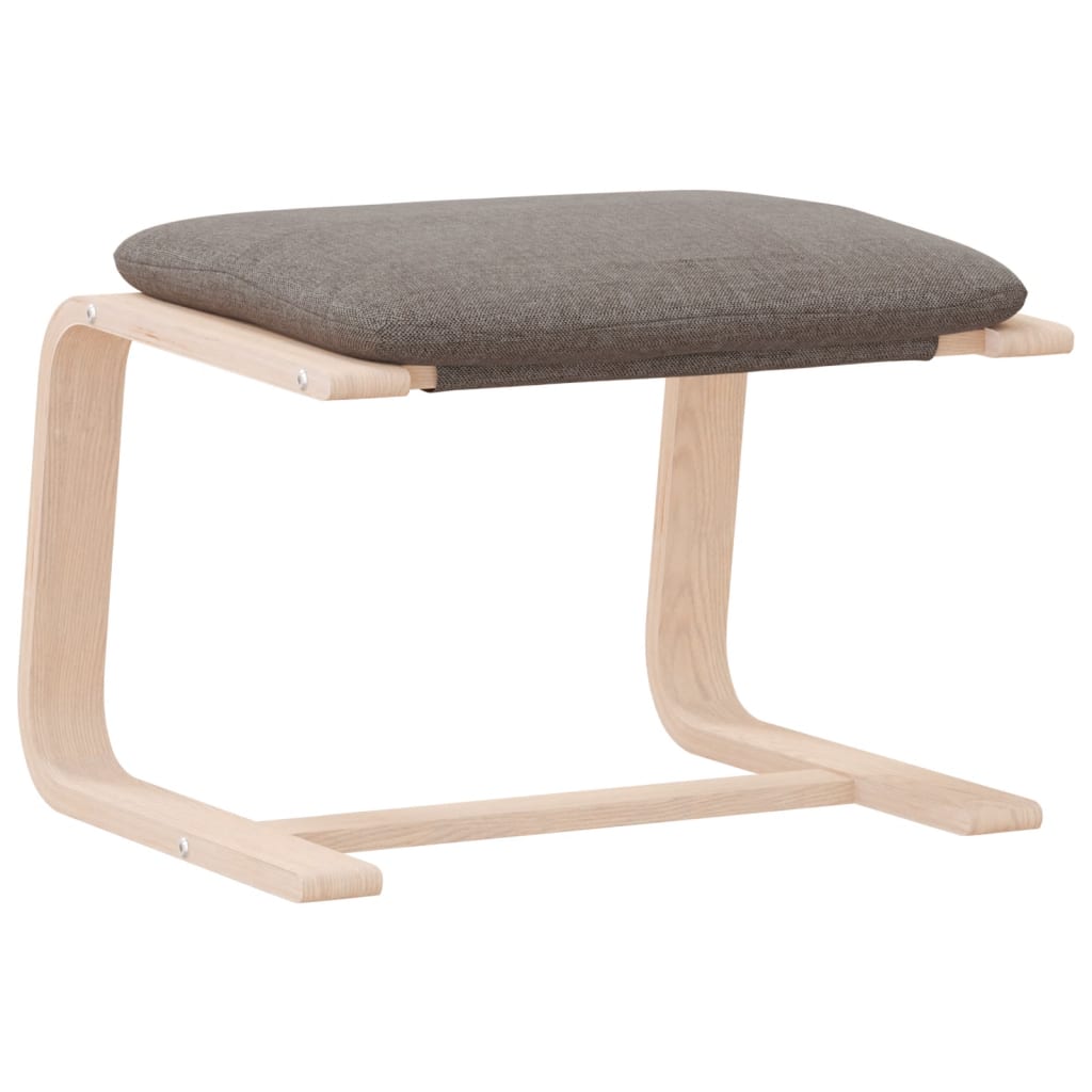 vidaXL Footstool Taupe 51x41x40 cm Fabric