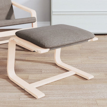 vidaXL Footstool Taupe 51x41x40 cm Fabric