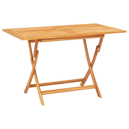 vidaXL Garden Dining Set | Natural Teak | Solid Teak Wood | Medium | Foldable