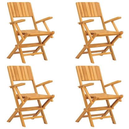 vidaXL Garden Dining Set | Natural Teak | Solid Teak Wood | Foldable