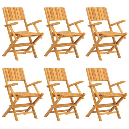 vidaXL Garden Dining Set | Teak | Solid teak wood | Standard | Foldable