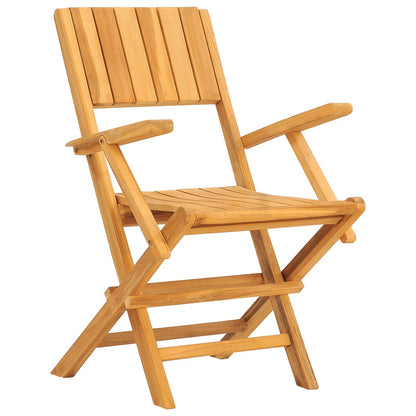 vidaXL Garden Dining Set | Teak | Solid teak wood | Standard | Foldable