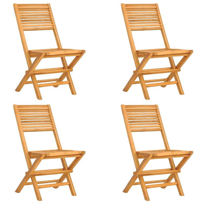 vidaXL 5 Piece Garden Dining Set Solid Wood Teak