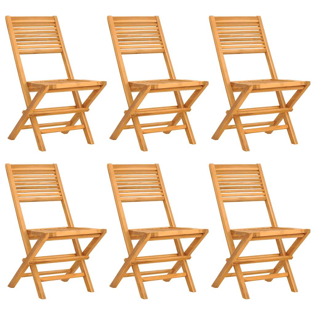 vidaXL 7 Piece Garden Dining Set Solid Wood Teak