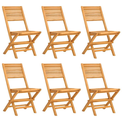 vidaXL 7 Piece Garden Dining Set Solid Wood Teak