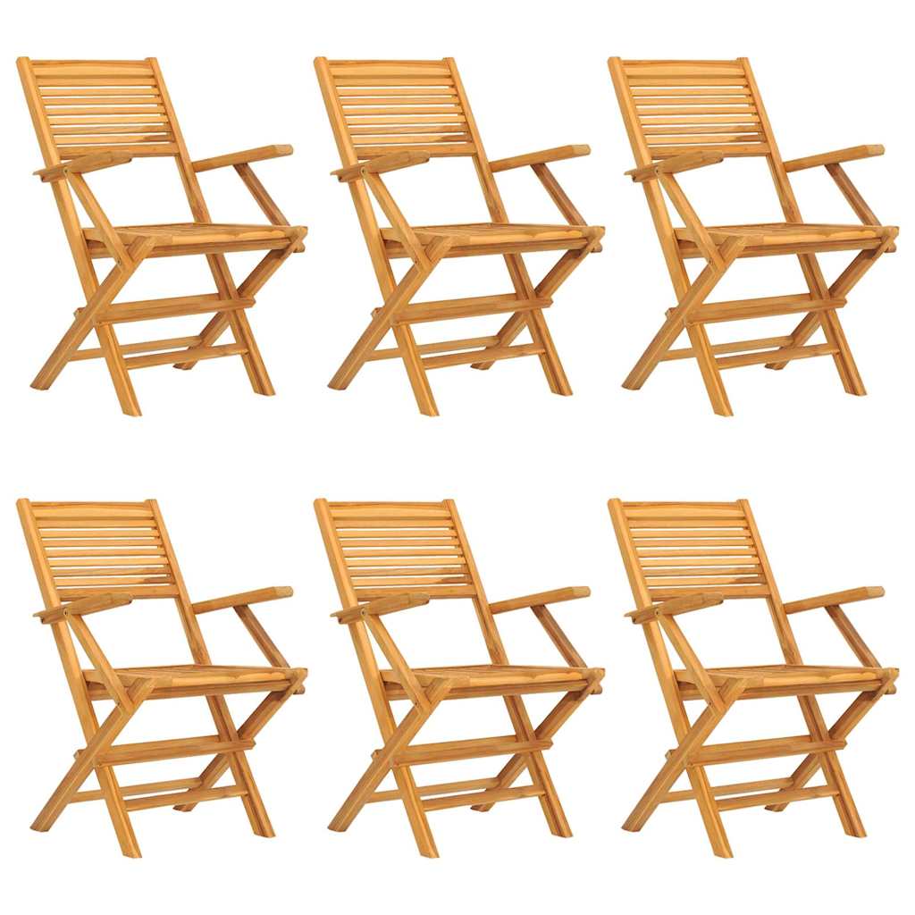 vidaXL 7 Piece Garden Dining Set Solid Wood Teak