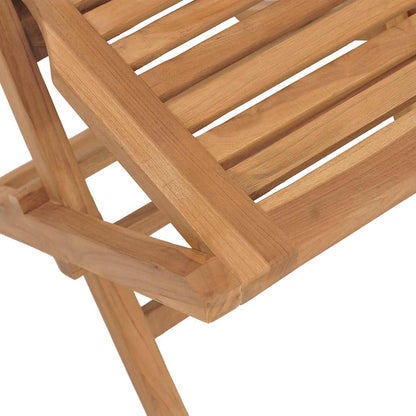 vidaXL 5 Piece Garden Dining Set Solid Wood Teak