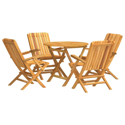 vidaXL Garden Dining Set | Natural Teak | Solid Teak Wood | Regular | Foldable