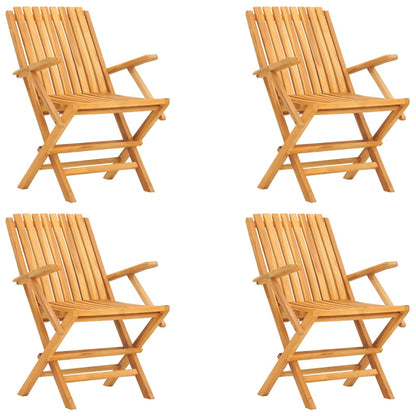 vidaXL Garden Dining Set | Natural Teak | Solid Teak Wood | Regular | Foldable