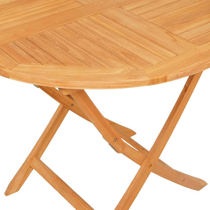 vidaXL Garden Dining Set | Natural Teak | Solid Teak Wood | Regular | Foldable