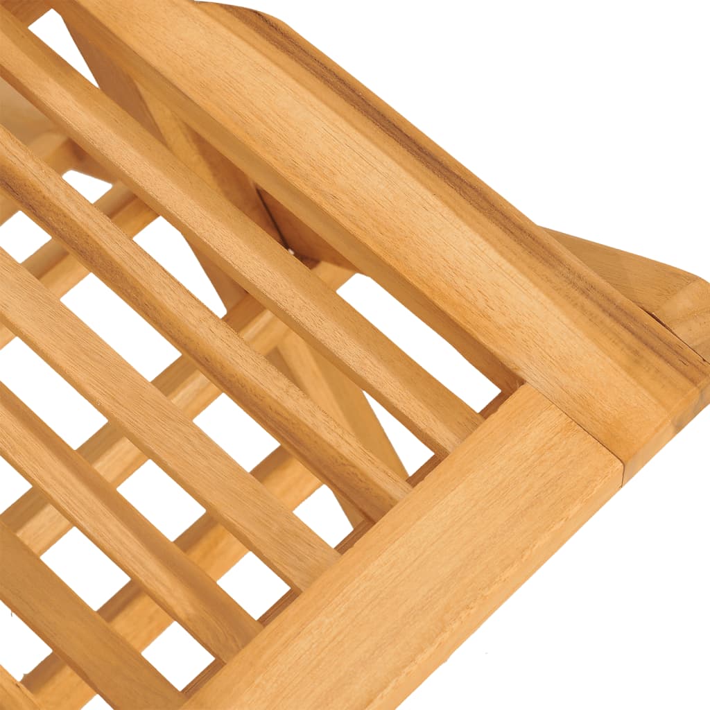 vidaXL Garden Dining Set | Natural Teak | Teak wood | Medium |  Foldable