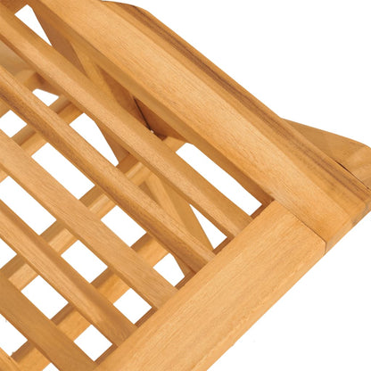 vidaXL Garden Dining Set | Natural Teak | Teak wood | Medium |  Foldable