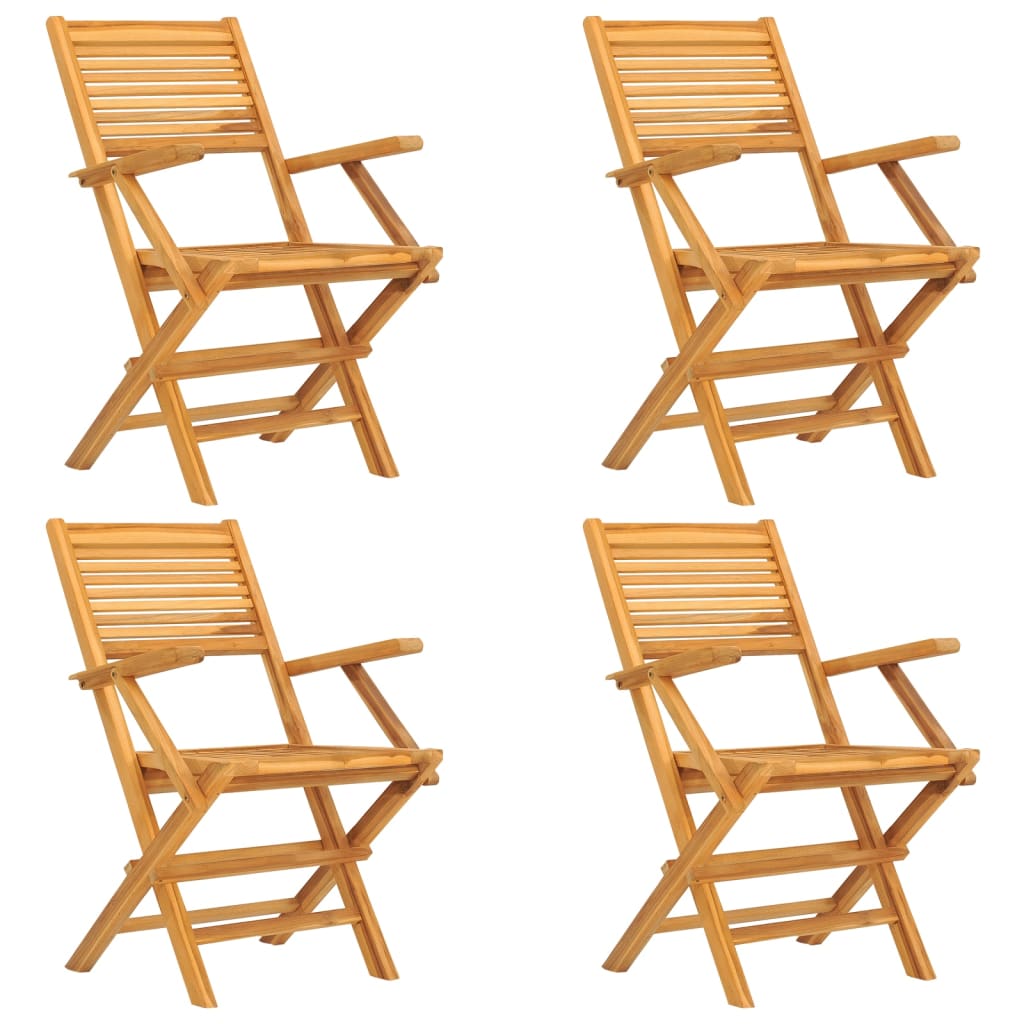 vidaXL Garden Dining Set | Teak | Solid Teak Wood | Medium |  Foldable
