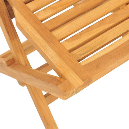 vidaXL 5 Piece Garden Dining Set Solid Wood Teak