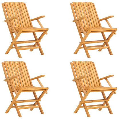 vidaXL Garden Dining Set | Natural wooden colour | Solid teak wood | Medium
