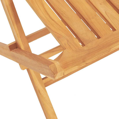 vidaXL Garden Dining Set | Natural wooden colour | Solid teak wood | Medium