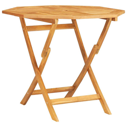 vidaXL Garden Dining Set | Natural wooden colour | Solid teak wood | Medium