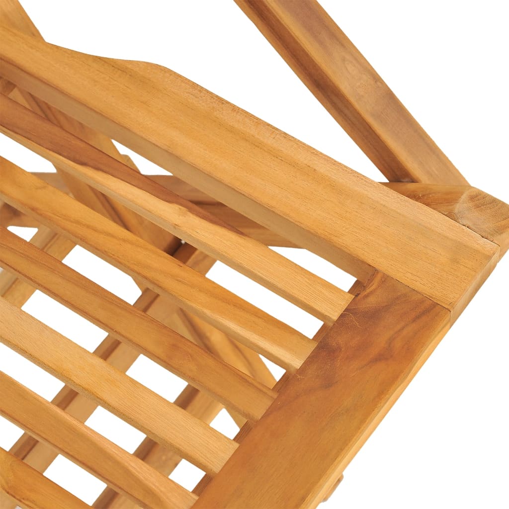 vidaXL Garden Dining Set | Teak | Solid teak wood | Small | Foldable