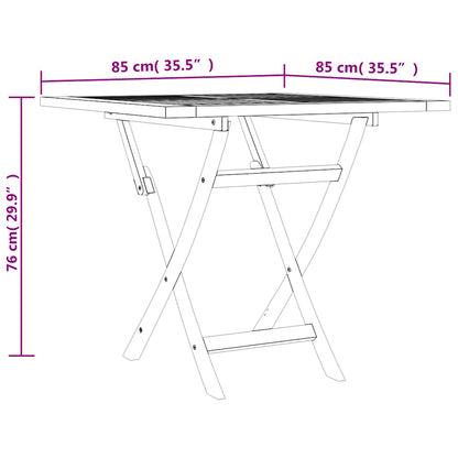vidaXL 5 Piece Garden Dining Set Solid Wood Teak