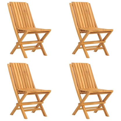 vidaXL Garden Dining Set | Natural Teak | Solid Teak Wood | Standard | Foldable