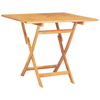 vidaXL Garden Dining Set | Brown | Solid Teak Wood | 5 Piece Set | Foldable