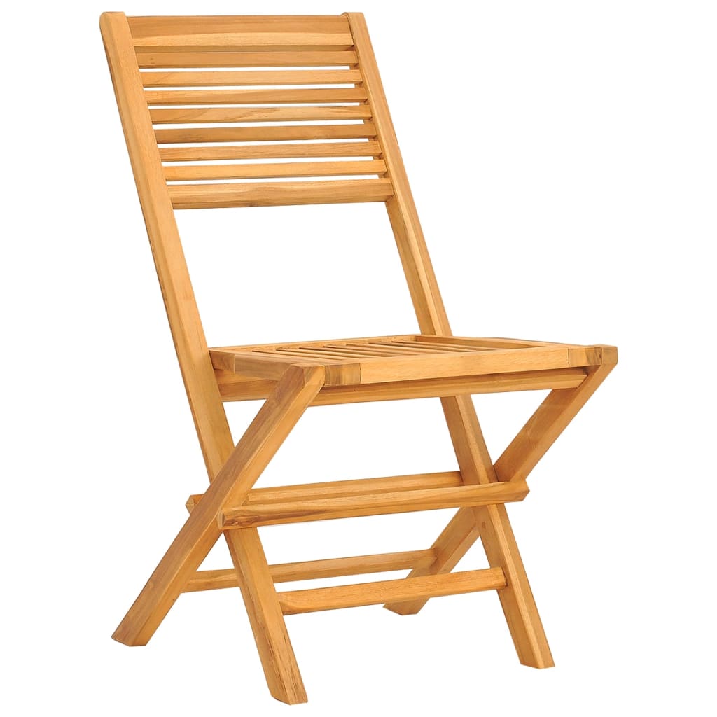 vidaXL Garden Dining Set | Natural Teak | Solid Teak Wood | Medium |  Foldable