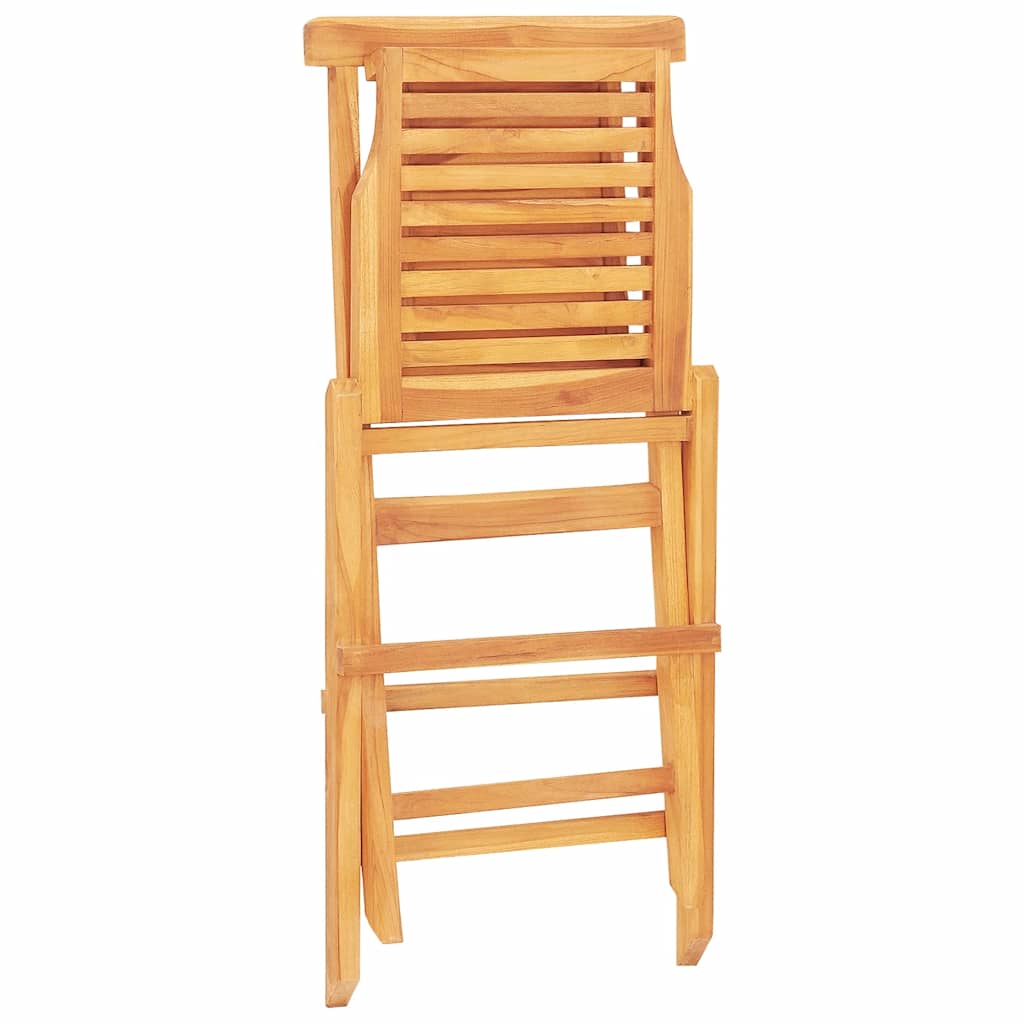 vidaXL Folding Garden Chair | Set of 6 | Teak wood | Solid teak wood | Standard