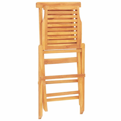 vidaXL Folding Garden Chair | Set of 6 | Teak wood | Solid teak wood | Standard