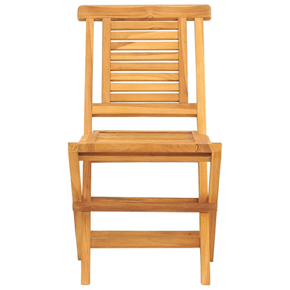vidaXL Folding Garden Chair | Set of 6 | Teak wood | Solid teak wood | Standard