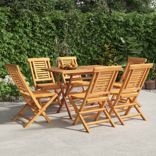 vidaXL Folding Chairs 6 pcs 47x63x90 cm Solid Wood Teak